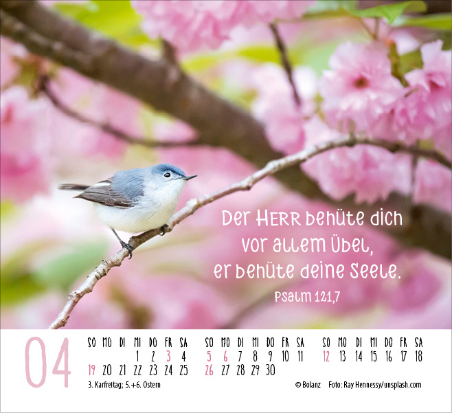 Atempause - Wohin du auch gehst - Minikalender