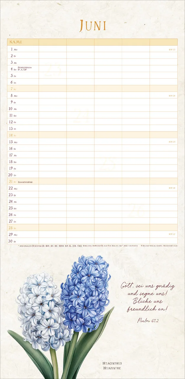 NaturWunder des Schöpfers - Stilvolle Familienplaner