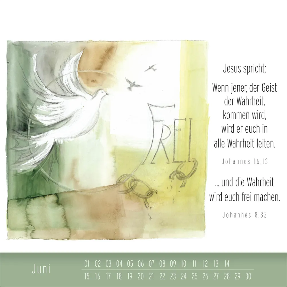 Immerwährender Tischkalender Hoffnung und Leben - Künstler-Edition - Kalender von Simone Riedel