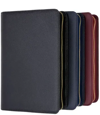 Bibelhülle für Schlachter 2000 Taschenausgaben - Rindleder, fein genarbt, Dunbelblau