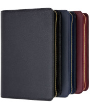 Bibelhülle für Schlachter 2000 Taschenausgaben - Rindleder, fein genarbt, Schwarz