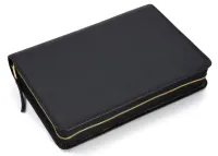 Bibelhülle für Schlachter 2000 Grossdruckausgabe - Rindleder, fein genarbt, schwarz