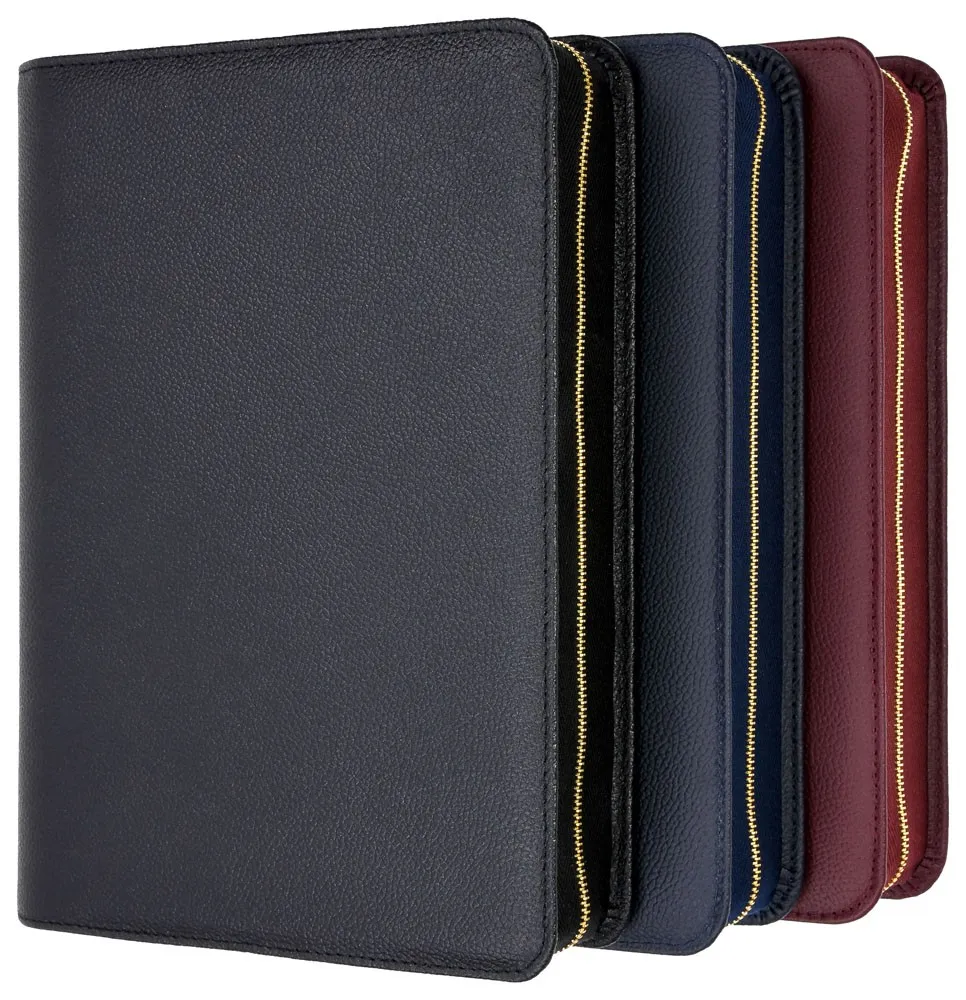 Bibelhülle für Schlachter 2000 Standardausgaben - Rindleder, fein genarbt - Dunkelblau