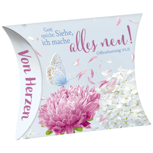 Gott spricht: Siehe, ich mache alles neu (Schafmilchseife Herz) - Jahreslosung 2026 - Duft: zart...