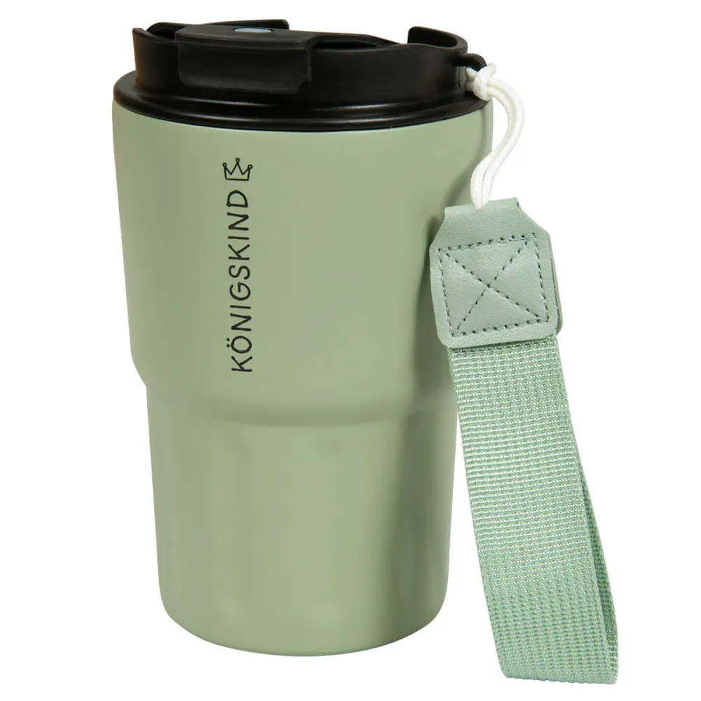 Königskind - Thermobecher (Edelstahl salbei) -  für ca. 0,320 l Inhalt, mit abnehmarer...