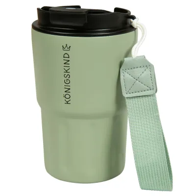 Königskind - Thermobecher (Edelstahl salbei) -  für ca. 0,320 l Inhalt, mit abnehmarer...