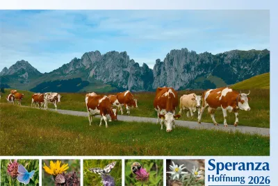 Italienisch - Deutsch, Bildkalender Hoffnung - Monatskalender