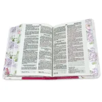Spanisch, Reina Valeras 1960 Bibel - Taschenformat, gebunden, Kunstleder rosarot, Motiv Vogel