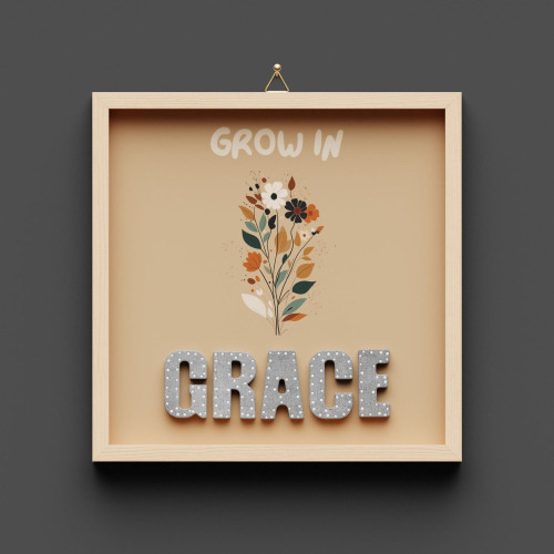 Cementini Wandbild GRACE - Grow in grace