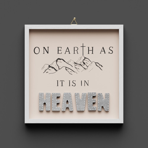 Cementini Wandbild Earth - Heaven - On earth as it is in heaven