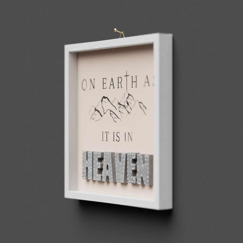 Cementini Wandbild Earth - Heaven - On earth as it is in heaven