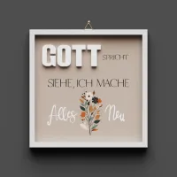 Cementini Wandbild - Alles neu (Jahreslosung 2026)