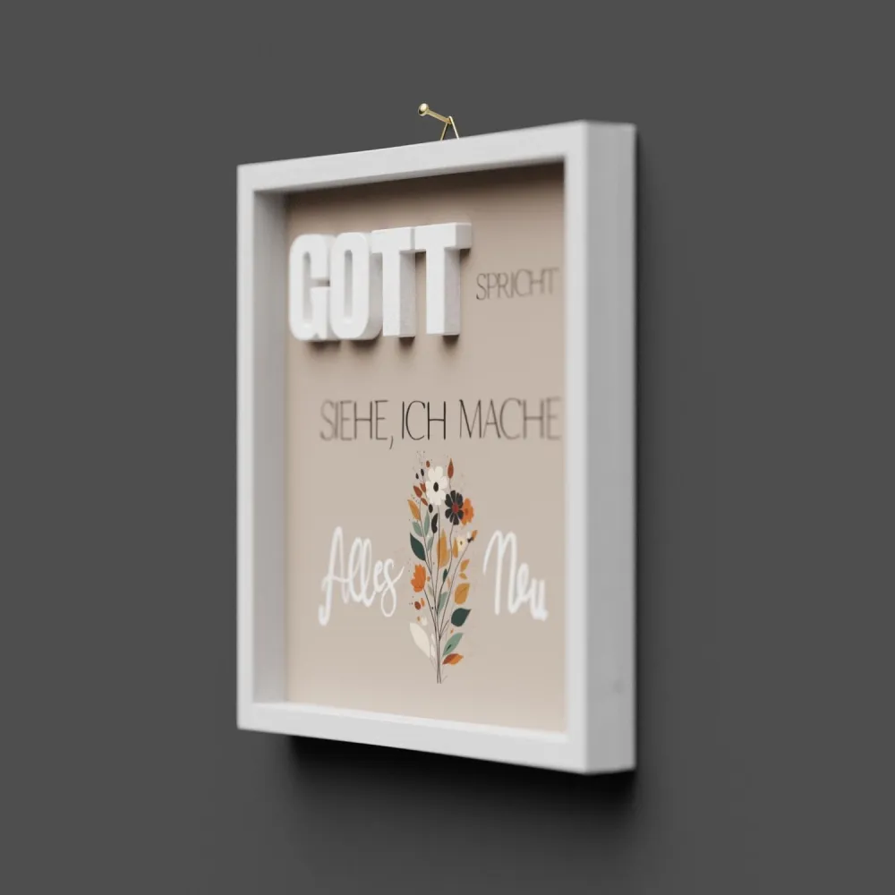 Cementini Wandbild - Alles neu (Jahreslosung 2026)