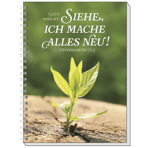 Gott spricht: Siehe, ich mache alles neu - Top-Motiv (Memoblock A5) - Jahreslosung 2026