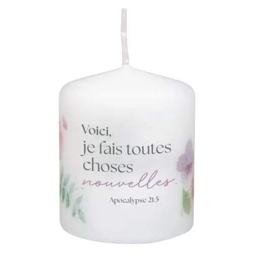 Gott spricht: Siehe, ich mache alles neu - Kerze - Jahreslosung 2026