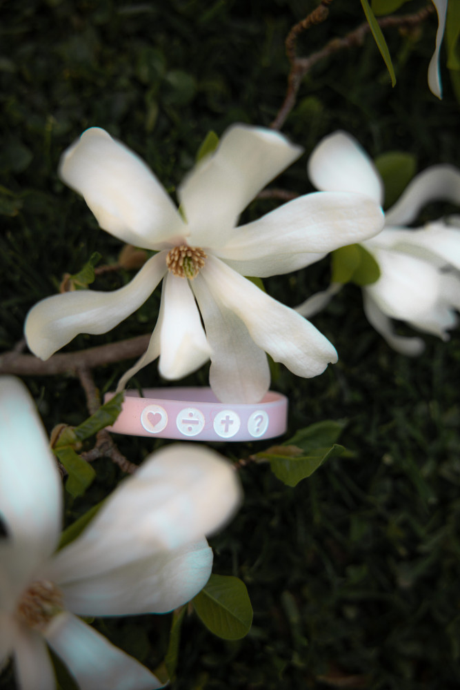 THE FOUR - Armband Frostrosa 150 mm - farblich nur eine Nuance mehr lila als die rosa-farbenen