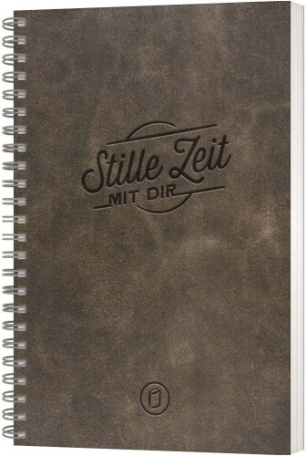 Stille Zeit mit Dir - Motiv "Lederoptik Antik" - Notizbuch