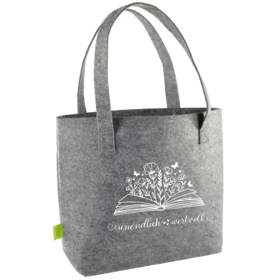 Unendlich wertvoll - Shopper aus recyceltem PET-Filz