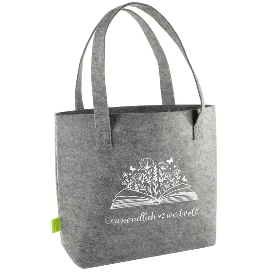Unendlich wertvoll - Shopper aus recyceltem PET-Filz
