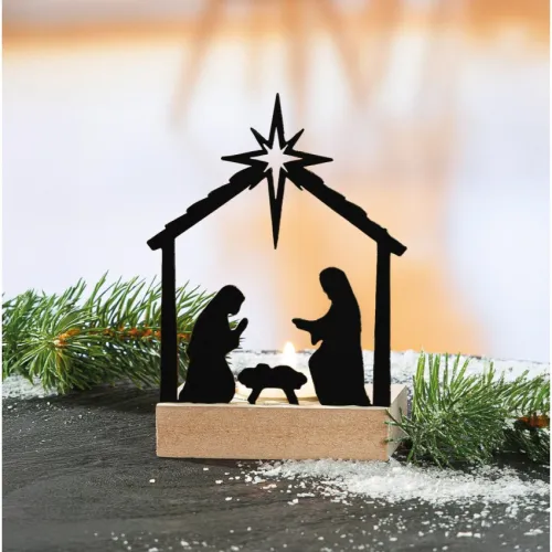Krippe - Teelichtleuchte