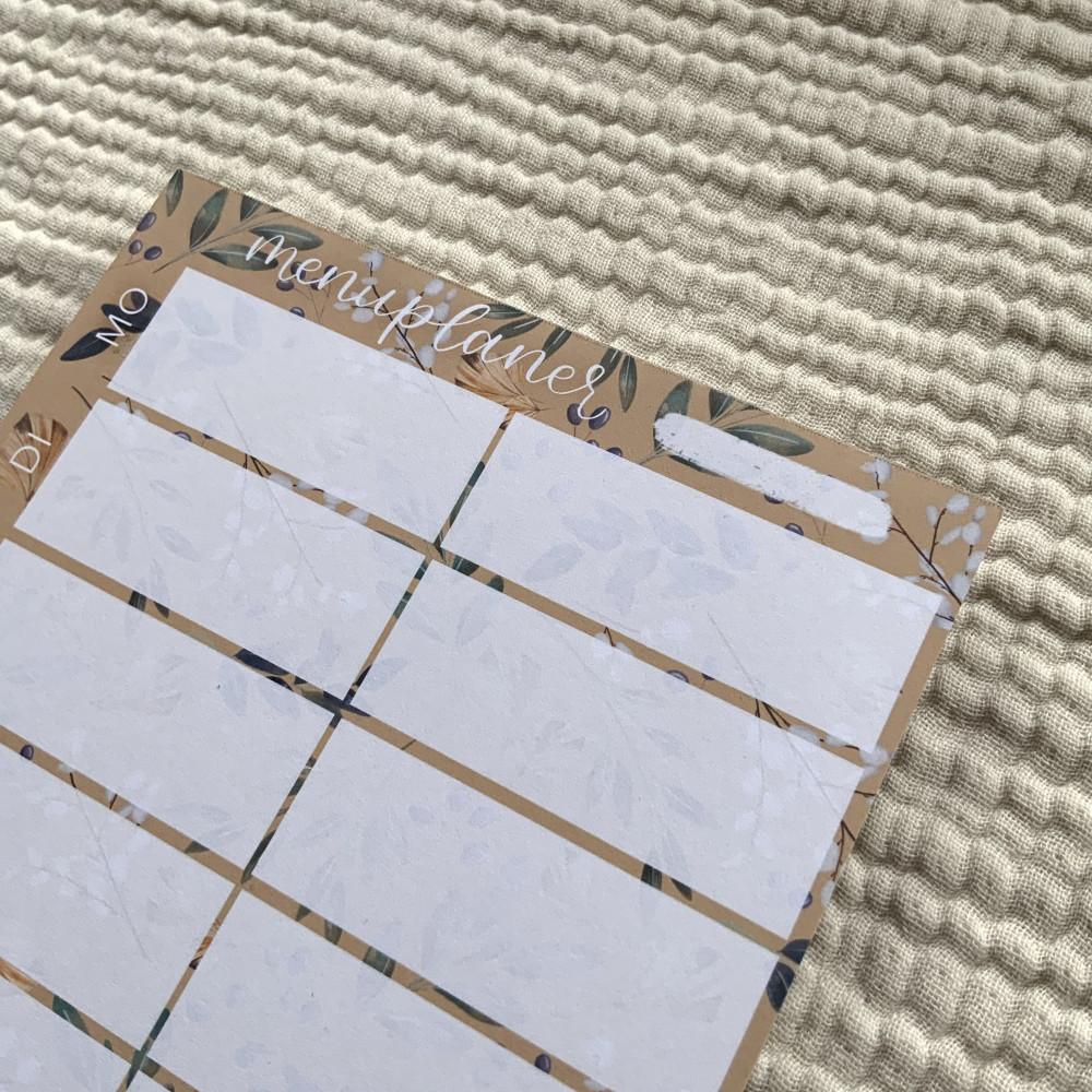 Menuplaner "Ob ihr nun essst oder trinkt…. 1.Kor.10,31