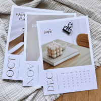 Wandkalender YOU ARE - mit stylischer Klammer zum Aufhängen