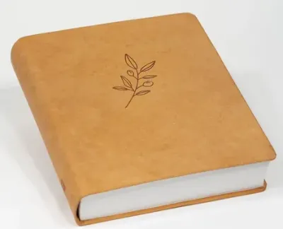 Sconi Bibel Bibel mit Olivenzweig - hellbraun mit Schreibrand