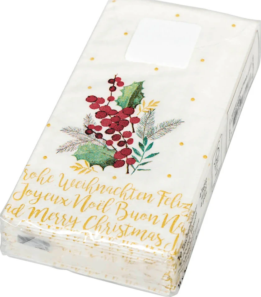 Merry Christmas (10 Stück Papiertaschentücher)
