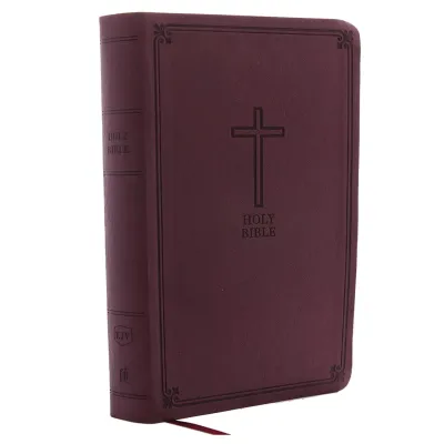 Englisch, Referenzbibel King James Version, Grossdruck, Kunstleder, bordeaux