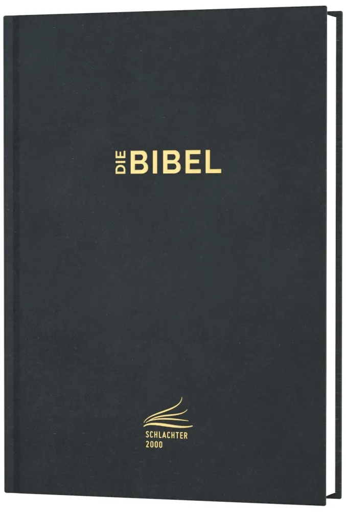 Schlachter 2000 Bibel Standardausgabe mit Parallelstellen (Hardcover, schwarz)