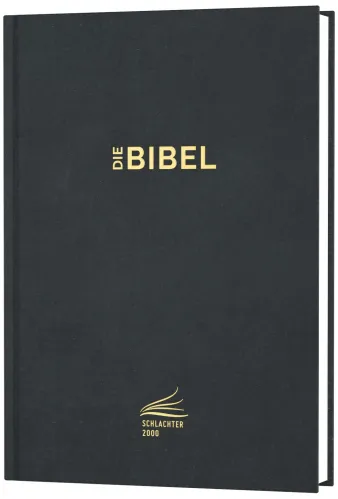 Schlachter 2000 Bibel Standardausgabe mit Parallelstellen (Hardcover, schwarz)