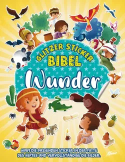 Glitzer Sticker Bibel - Wunder