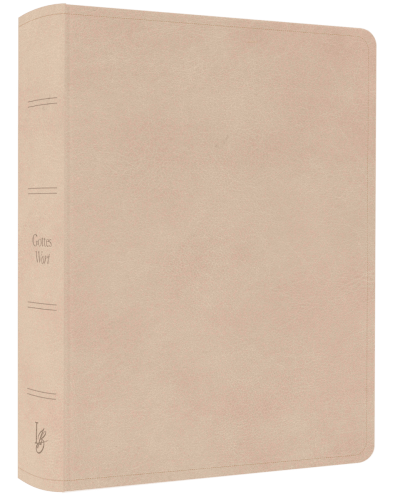 Schlachter Liebezurbibel (Schreibrandbibel beige) - Flexibler Kunstledereinband - mit Schreibrand