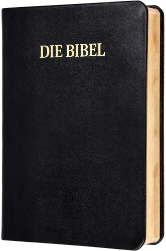 Bibel Schlachter 2000 Grossdruckausgabe, Kalbsleder-Einband (flexibel), Goldschnitt, Fadenheftung...