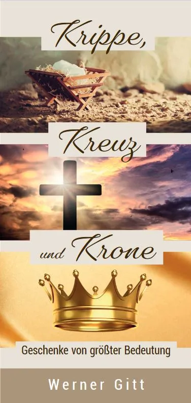 Englisch, Krippe, Kreuz und Krone - crib, cross and crown - fifts of utmost importance