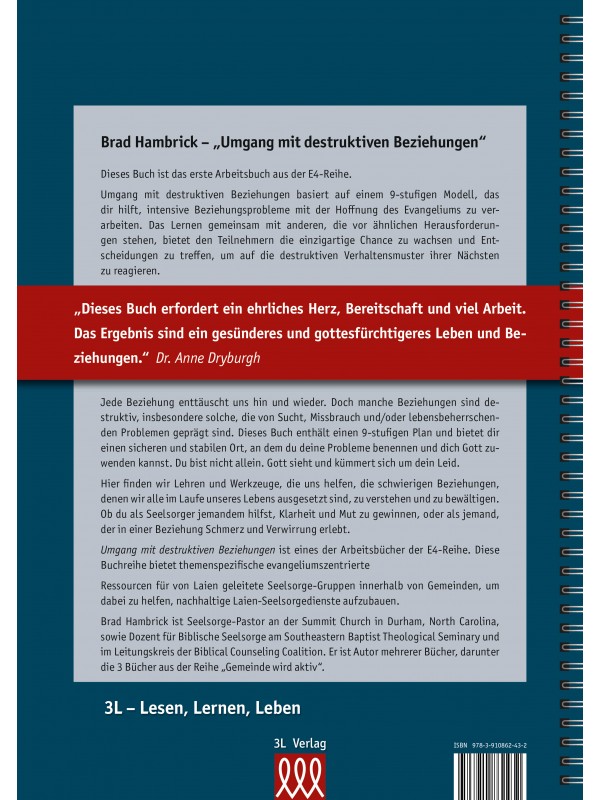 Umgang mit destruktiven Beziehungen - Arbeitsbuch aus der E4-Reihe