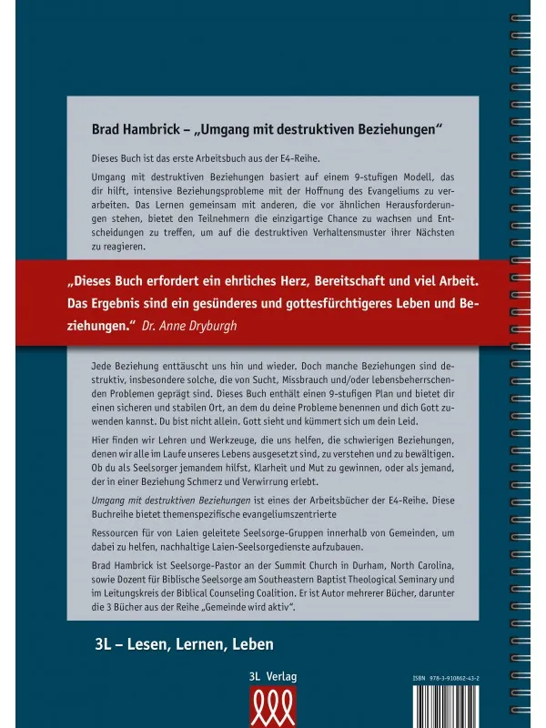Umgang mit destruktiven Beziehungen - Arbeitsbuch aus der E4-Reihe