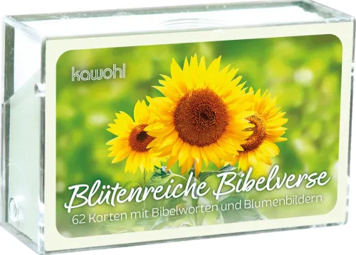 Blütenreiche Bibelverse - 62 Karten mit Farbbildern und Bibelworten - Gute-Worte-Box