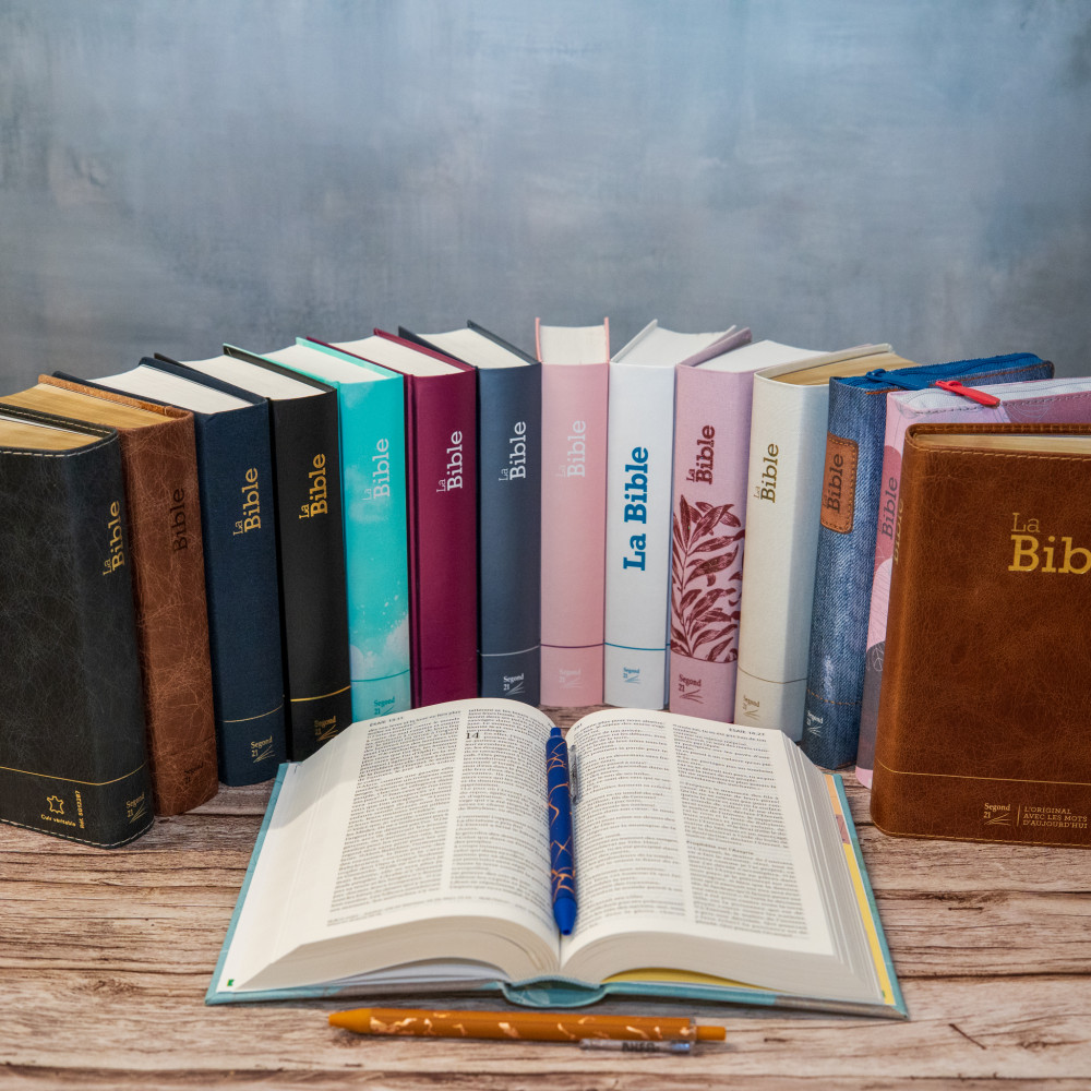 Bibel Segond 21 französisch (Premium Style) - Softcover aus Canvas mit Jeansmuster, mit...