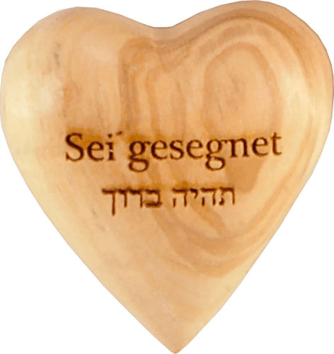Sei gesegnet - Handschmeichler (Olivenholz)