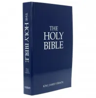 Englisch, Bibel King James Version, biegsam, blau
