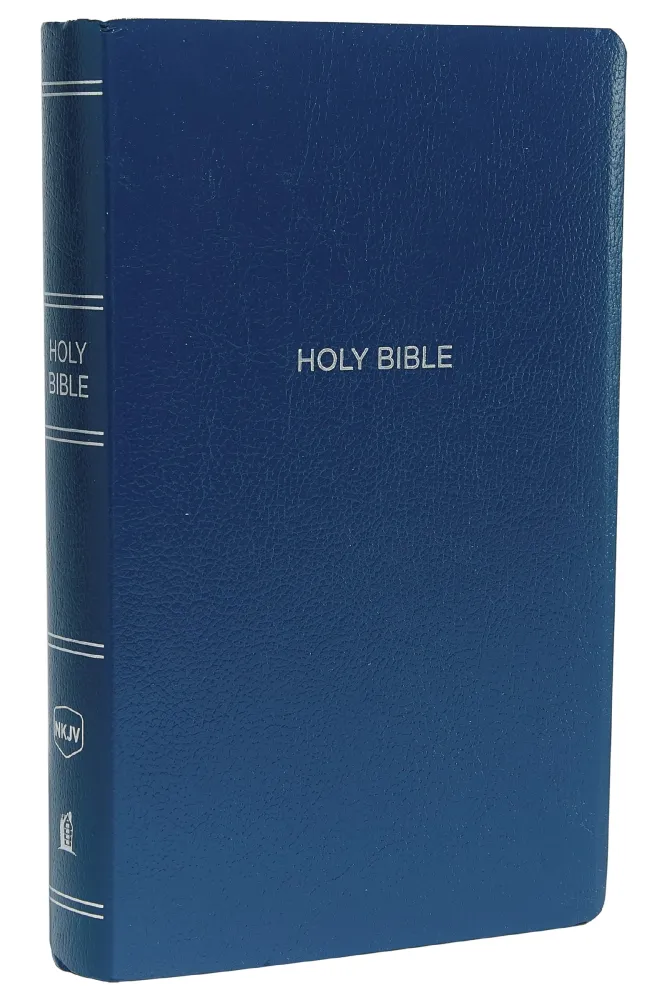 Englisch, Bibel New King James Version, Gift & Award, Kunstleder, dunkelblau