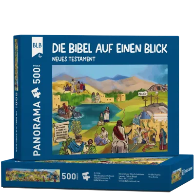 Die Bibel auf einen Blick - Panorama-Puzzle NT - 500-teiliges Puzzle zum Neuen Testament in...