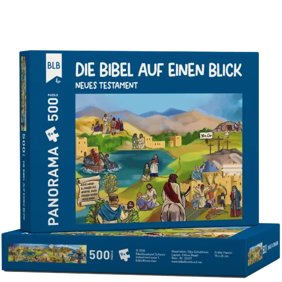 Die Bibel auf einen Blick - Panorama-Puzzle NT - 500-teiliges Puzzle zum Neuen Testament in...