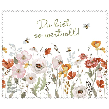 Du bist wertvoll (Mikrofasertuch) - 18 x 15 cm