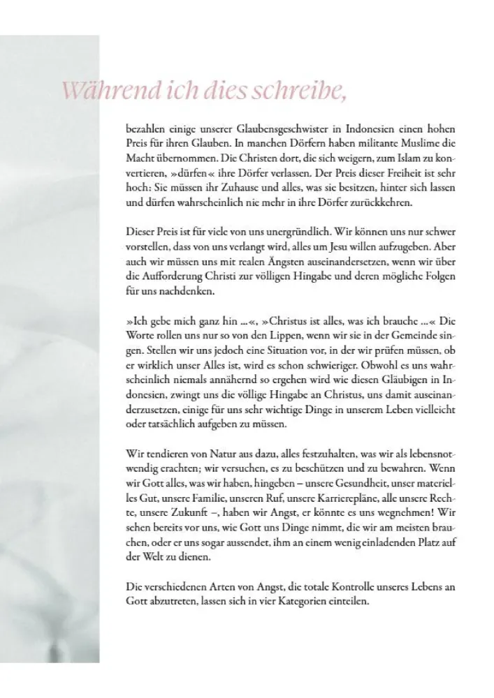 Im Angesicht der Angst - Gottes Treue erleben