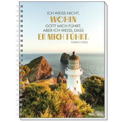 Ich weiß nicht, wohin Gott mich führt... (Memoblock A5)