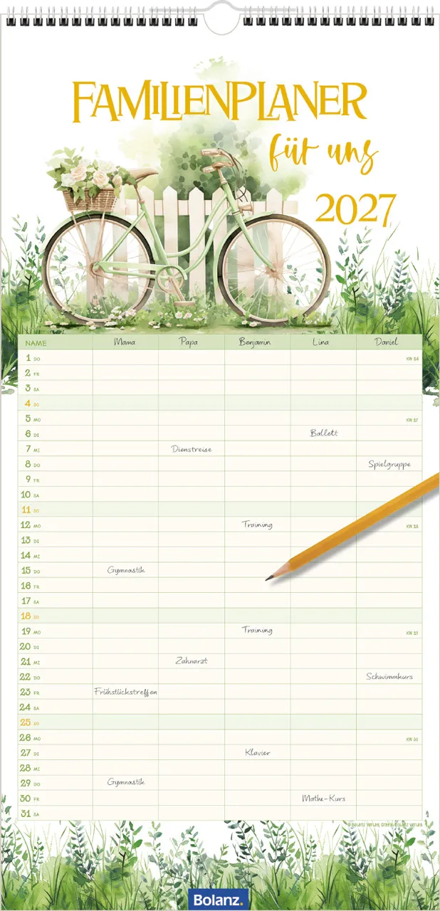 Kalender Familienplaner für uns