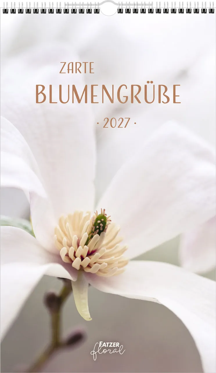 Zarte Blumengrüsse - Posterkalender