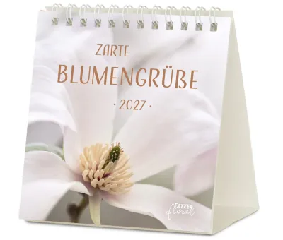 Zarte Blumengrüsse - Tischkalender